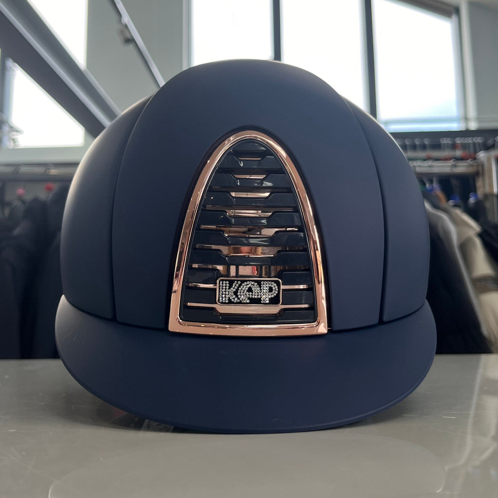 Kep Cromo2 Blue/rosegold frame & crystal logo Medium KE14