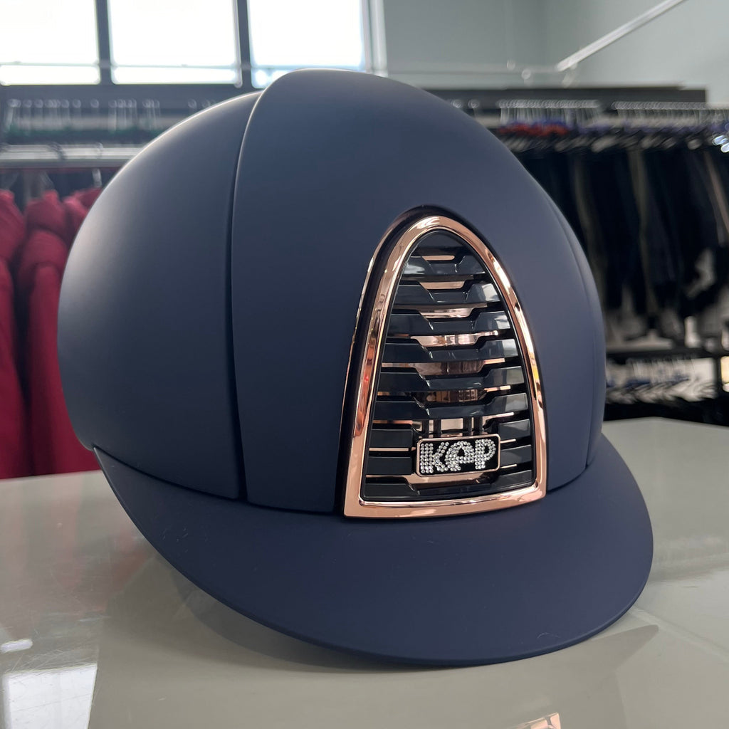 Kep Cromo2 Blue/rosegold frame & crystal logo Medium KE14