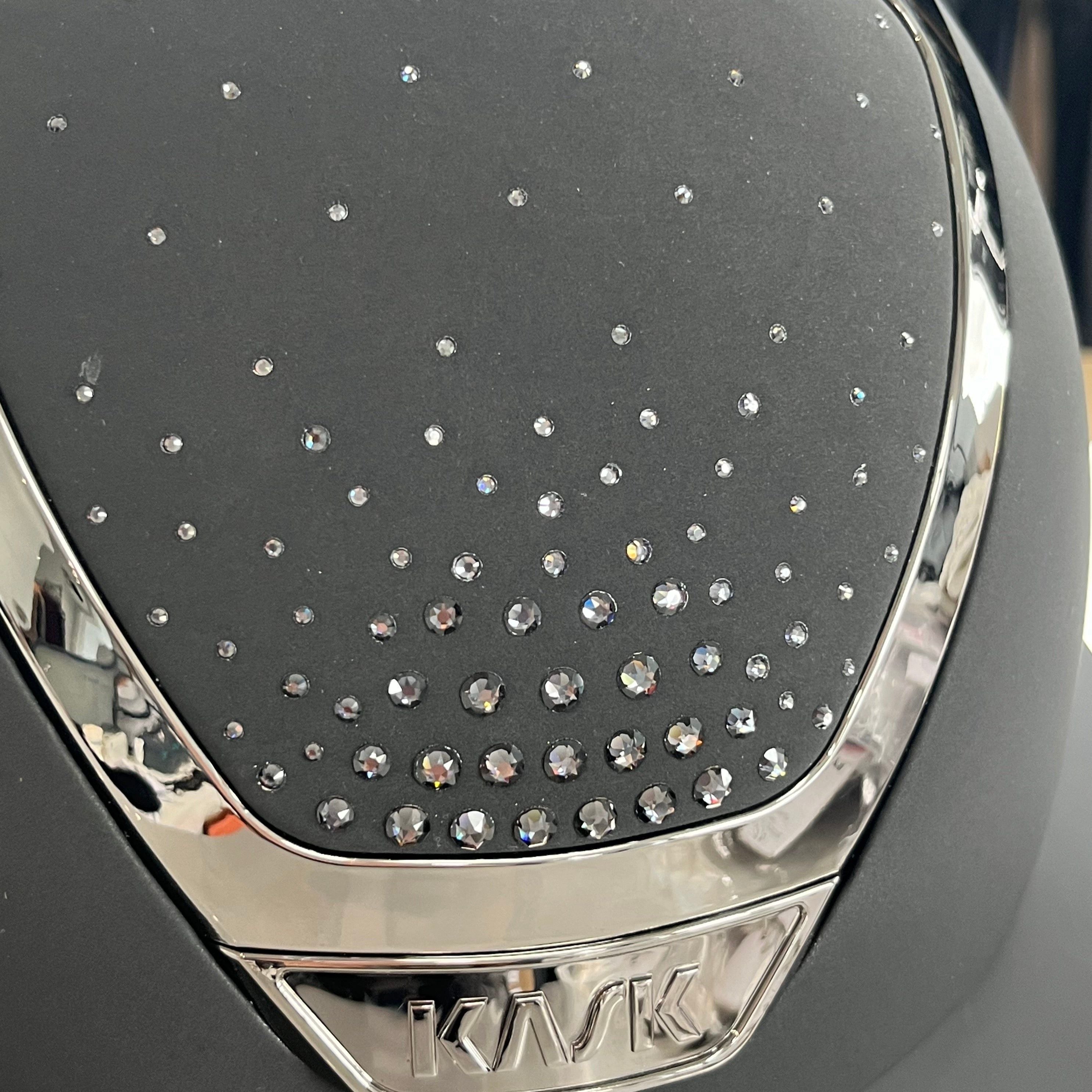 Kask Star Lady Black graphite swarovski passage crystals Chrome Black L- in stock and ready to ship!