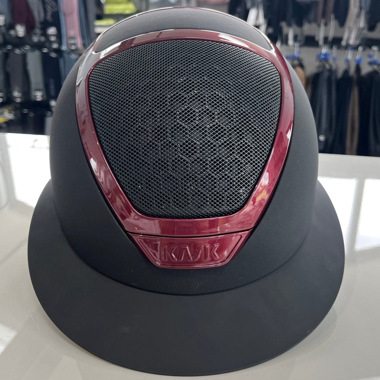 Kask Star Lady Black with burgundy trim M- in stock and ready to ship!