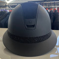 Samshield Miss Shield 2.0 Black with Alcantara Top and Crystal Frontal Band