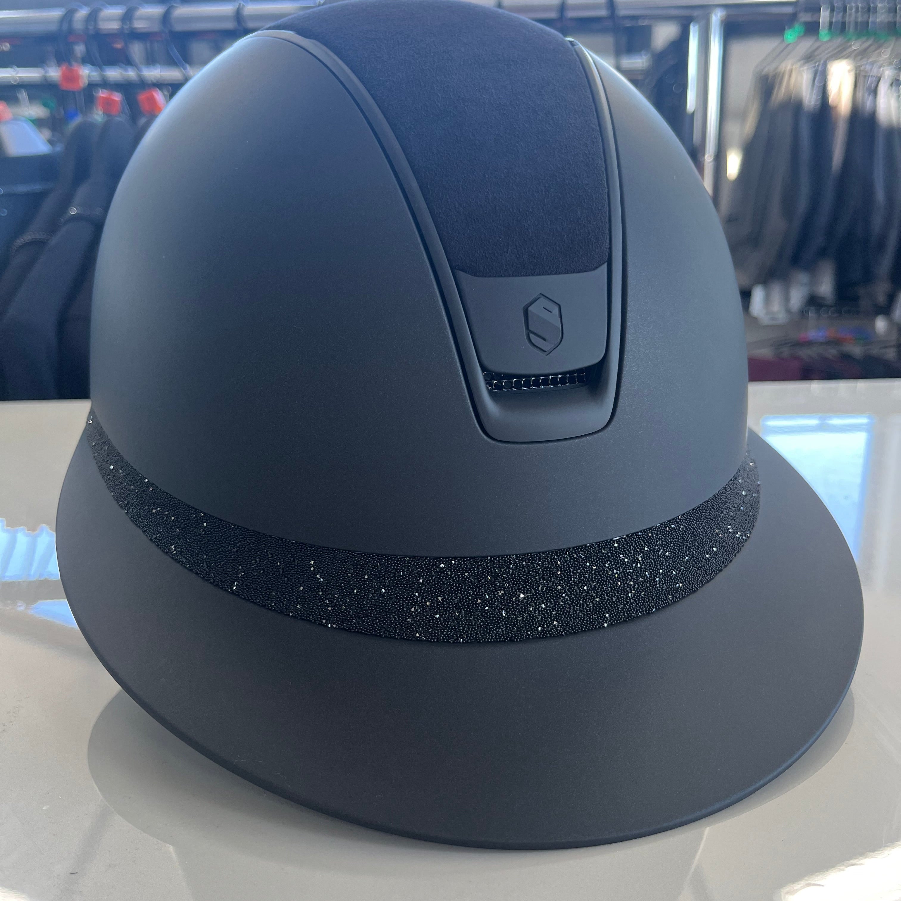 Samshield Miss Shield 2.0 Black with alcantara and crystal