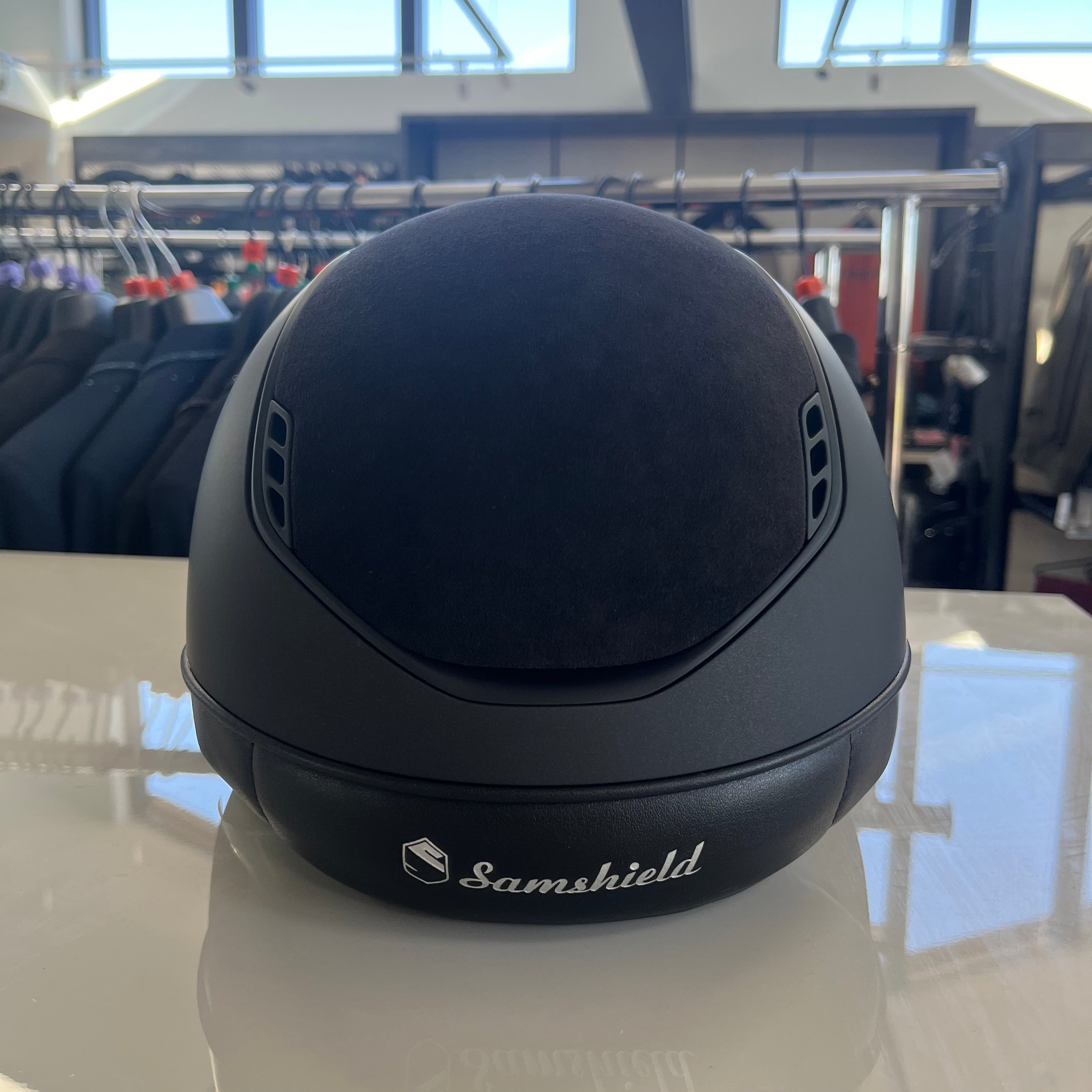 Samshield Miss Shield 2.0 Black with alcantara and crystal