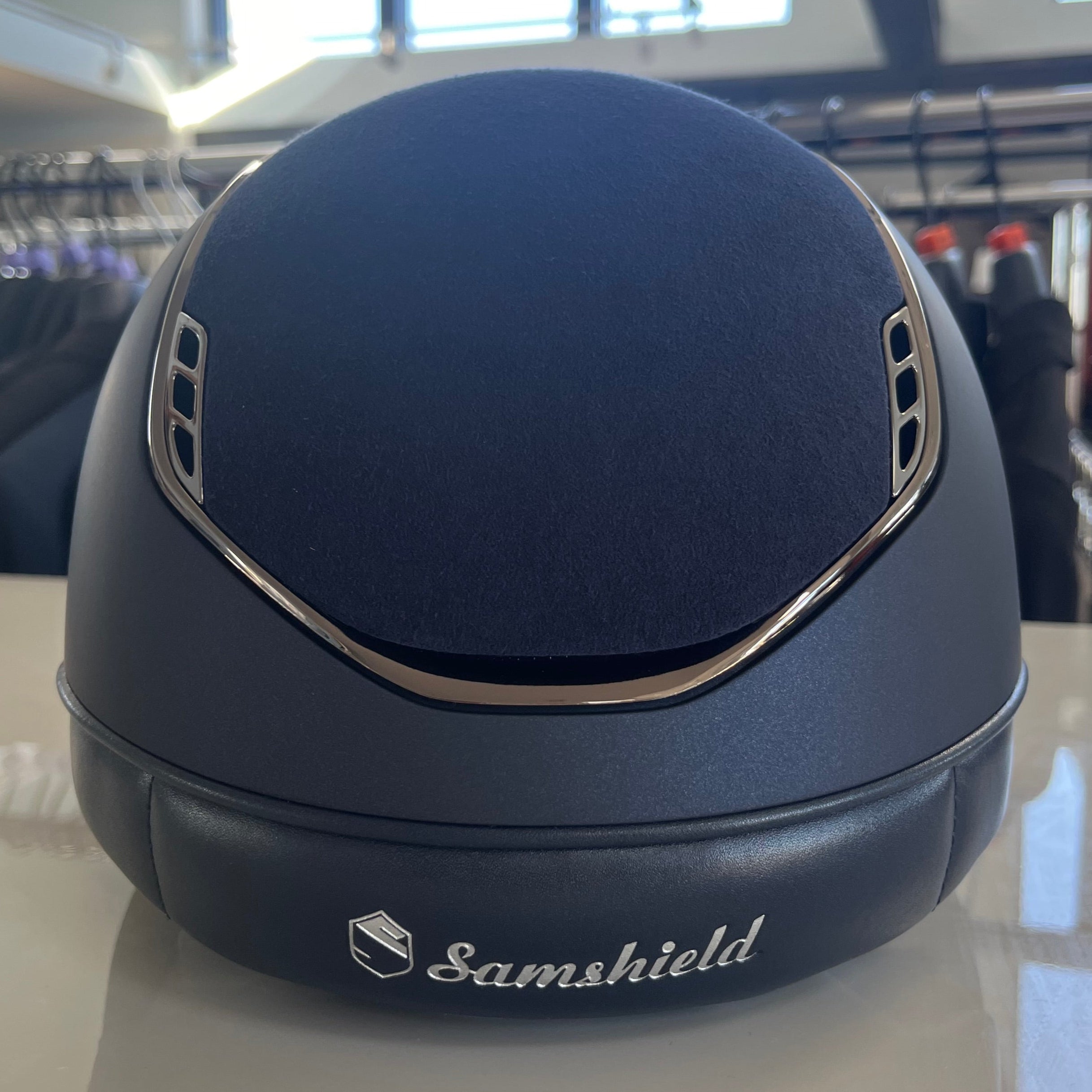 Samshield Miss Shield Blue alcantara and crystal