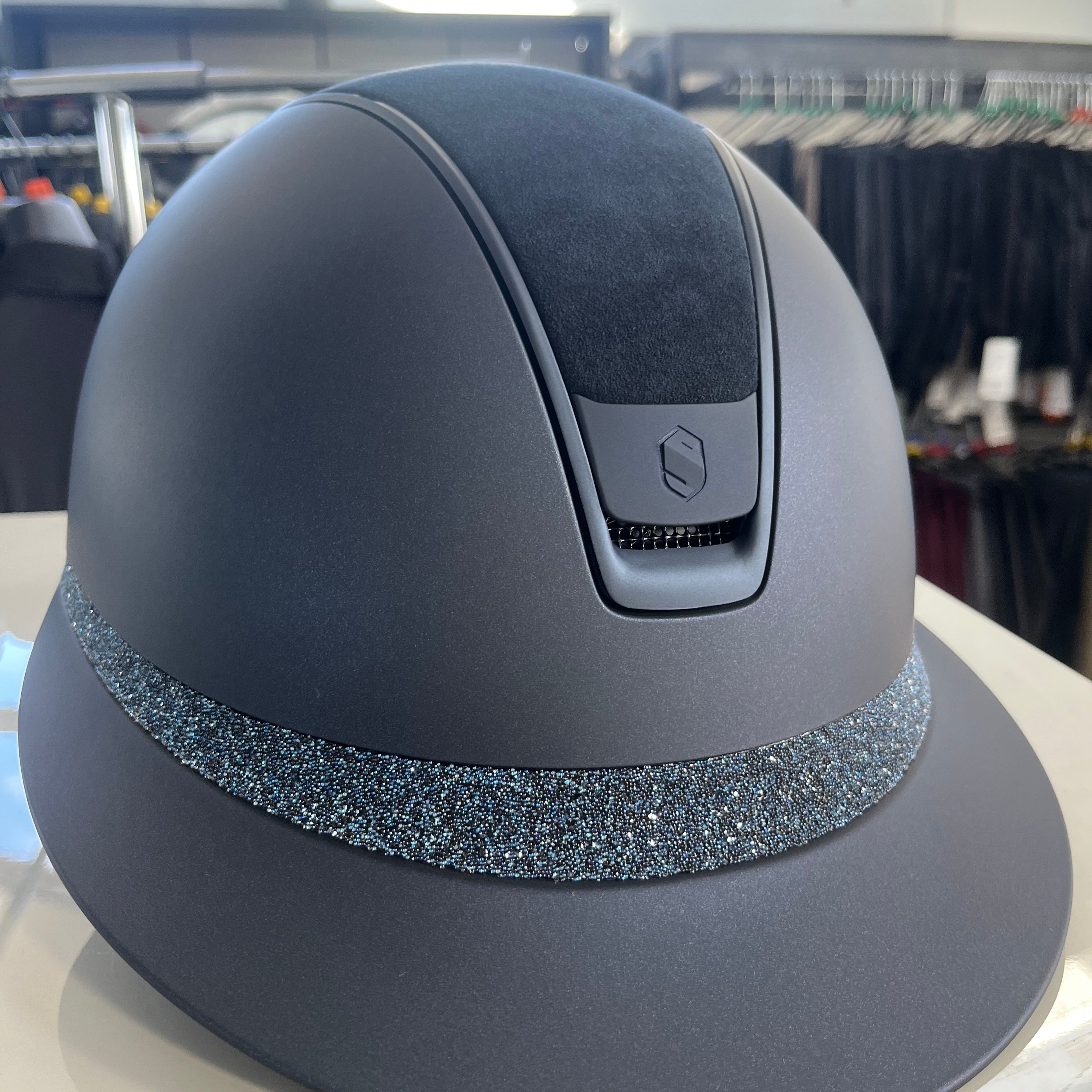 Samshield Miss Shield Blue Matt with alcantara and crystal