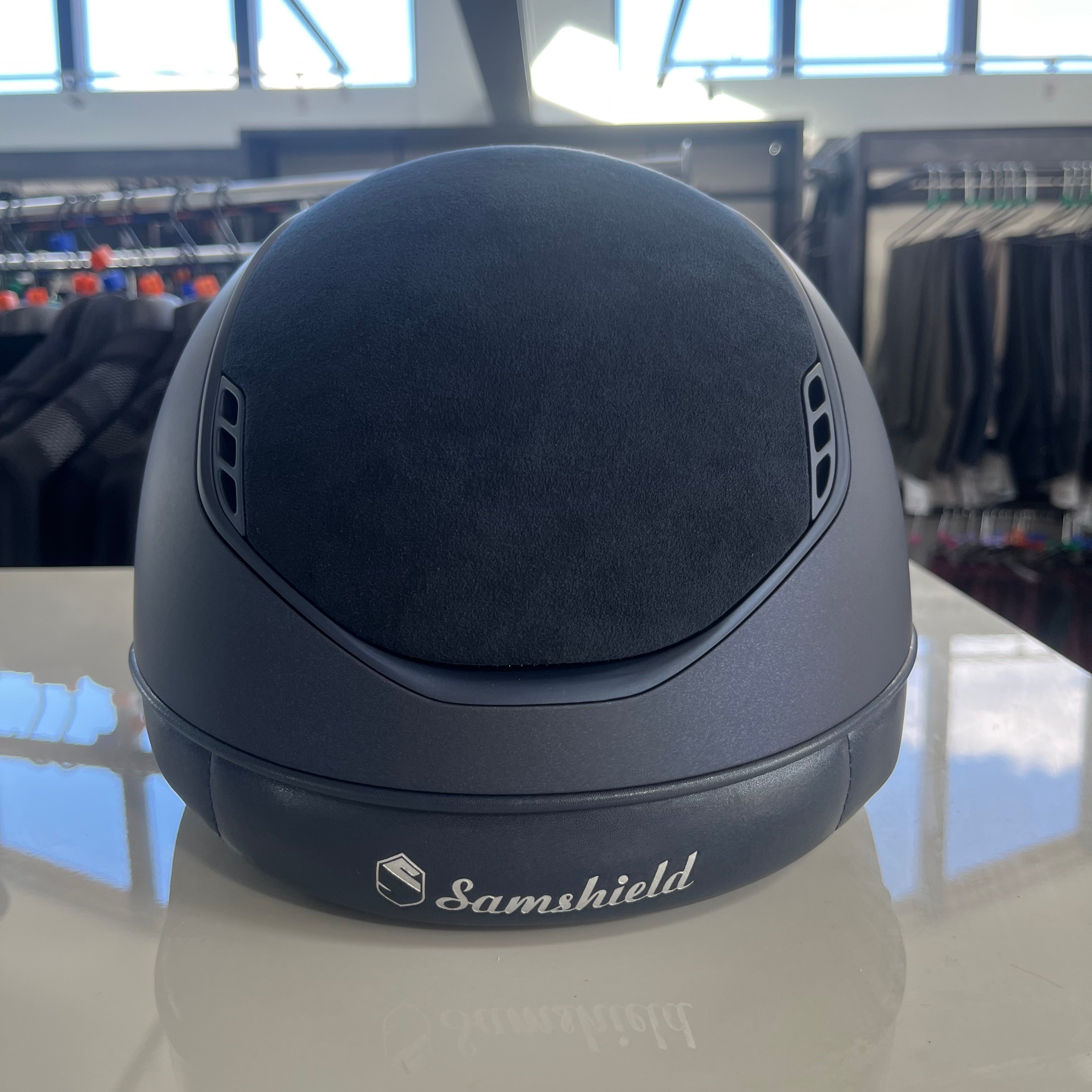 Samshield Miss Shield Blue Matt with alcantara and crystal