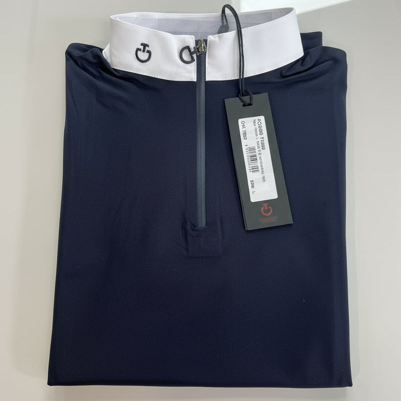 Cavalleria Toscana Tech Piquet & Mesh S/S Competition Polo- POD200