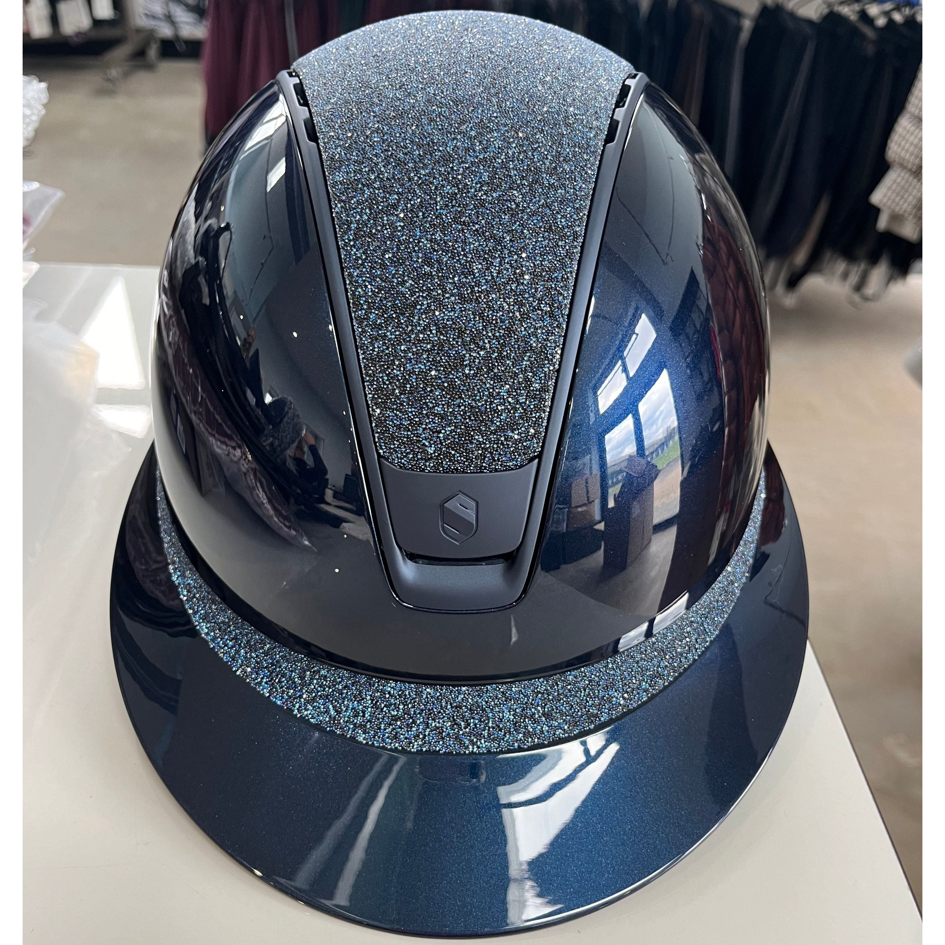 Samshield Miss Shield 2.0 Blue with Swarovski top and frontal band M - in stock and ready to ship!