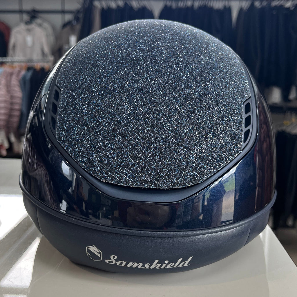 Samshield Miss Shield 2.0 Blue with Swarovski top and frontal band M - in stock and ready to ship!