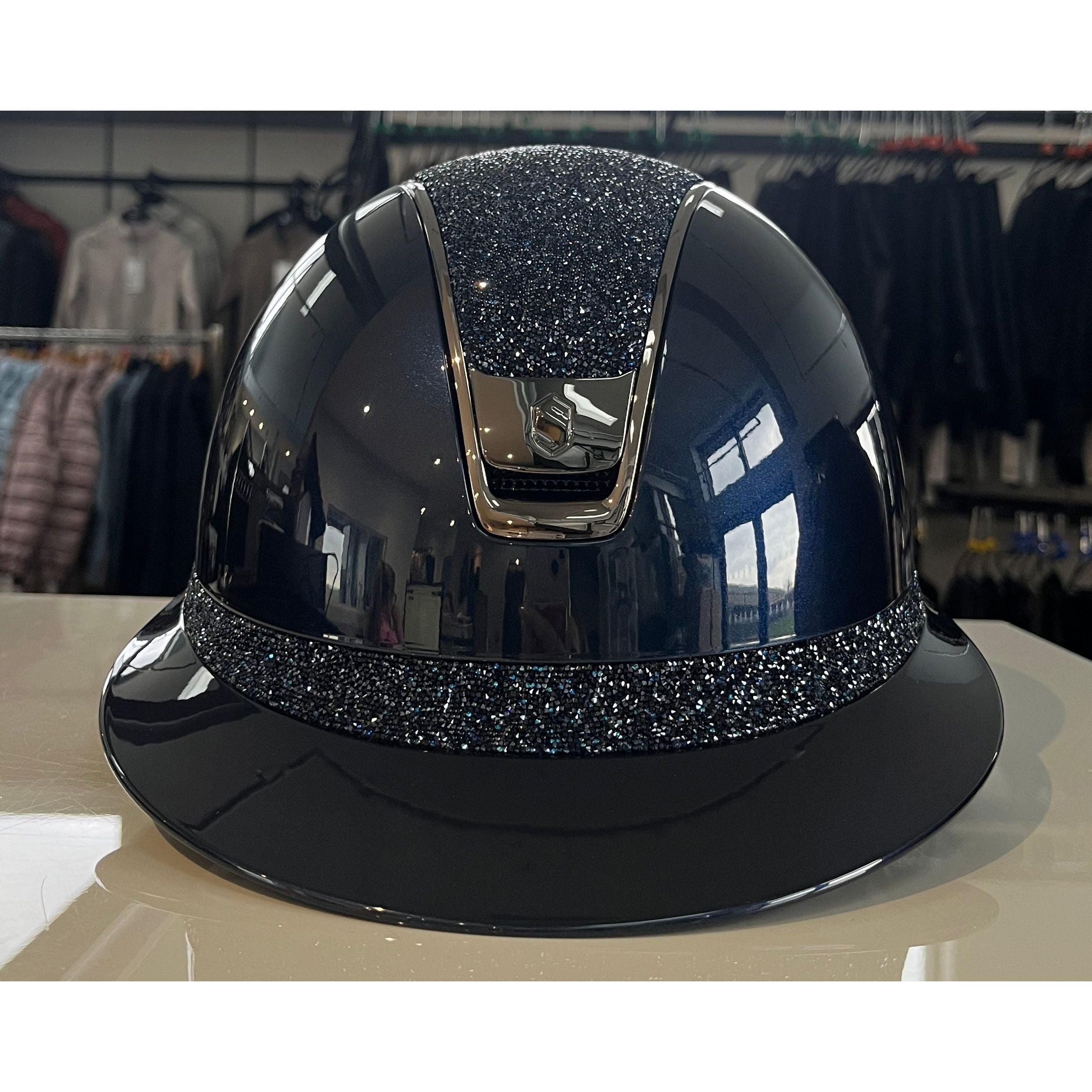 Samshield Miss Shield 2.0 Blue glossy with ultra fine rock top and frontal band M - in stock and ready to ship!