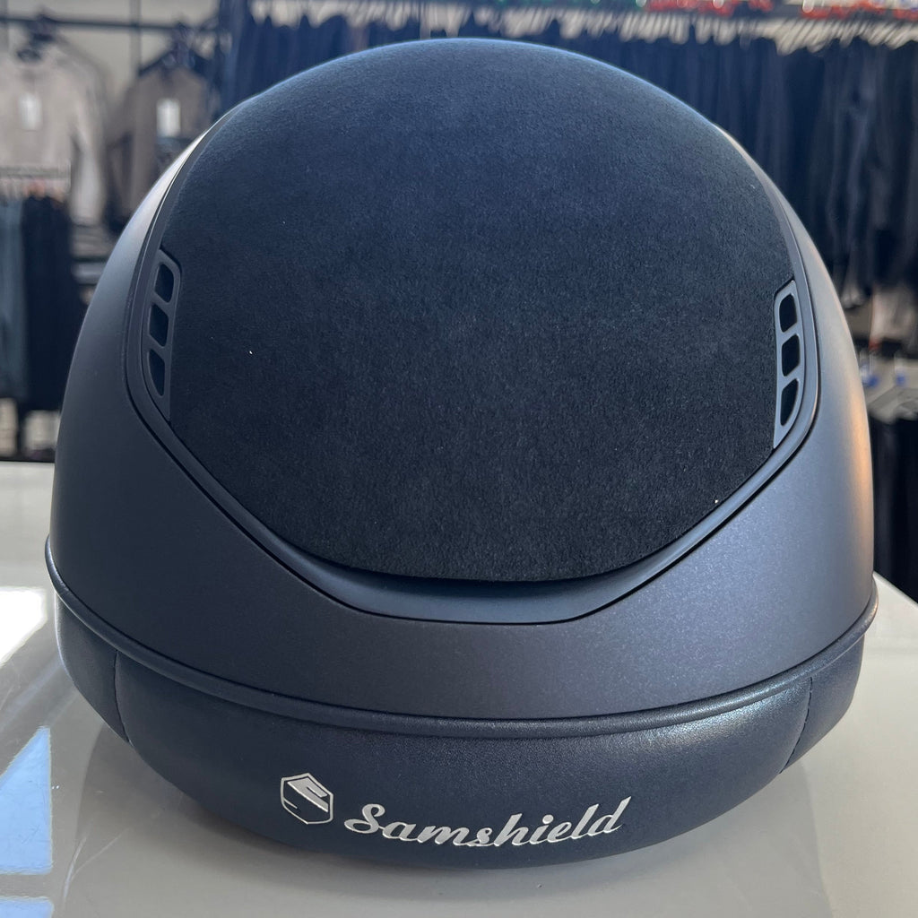 Samshield Miss Shield 2.0 DarkLine Blue with Alcantara Top and Sparkle Frontal Band M - S348