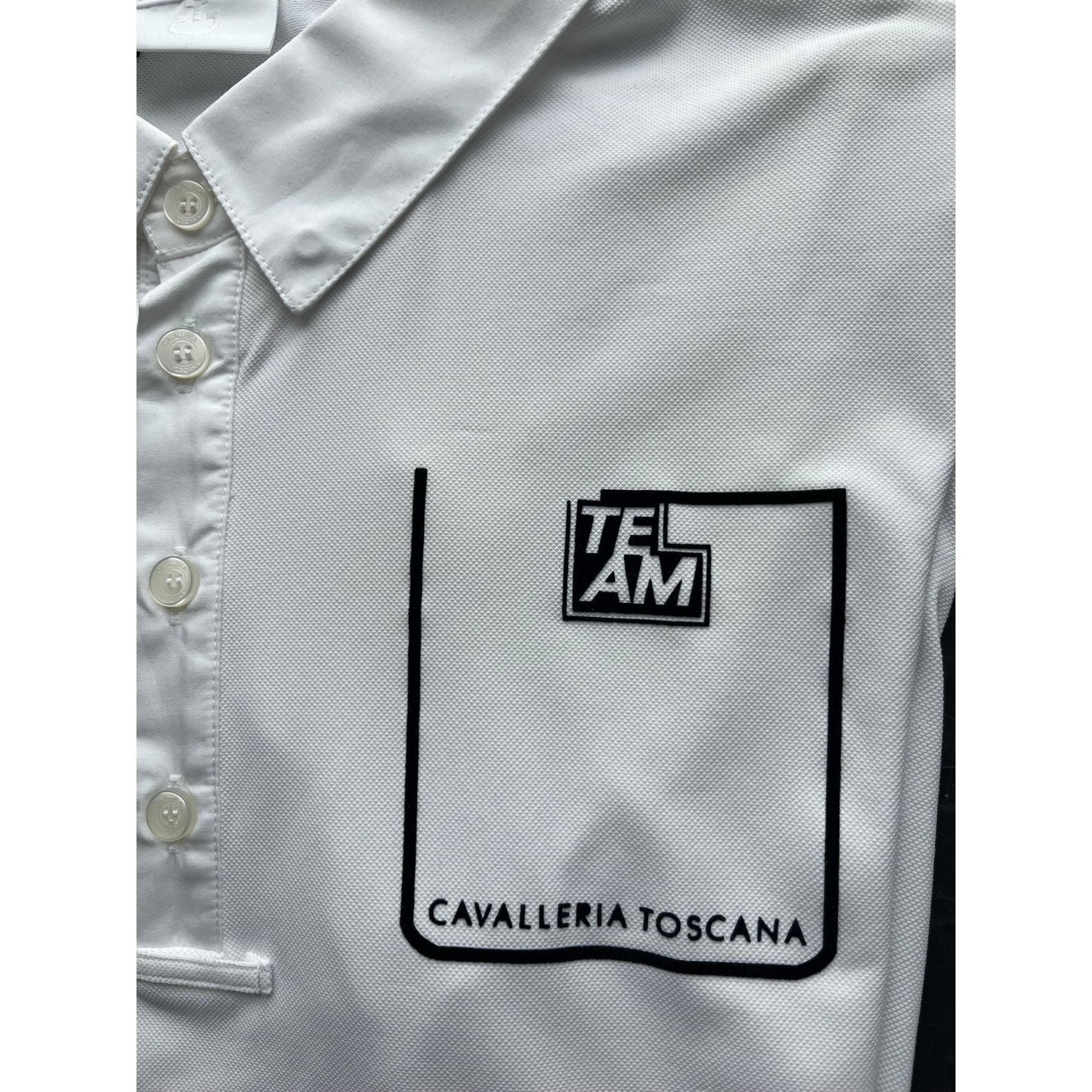 Cavalleria Toscana Mens Show shirt polo white- L