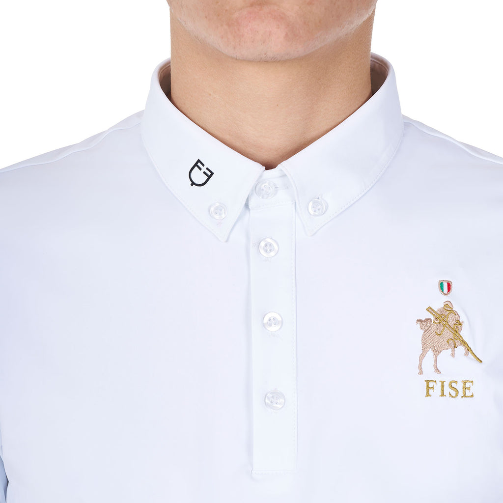 Men's competition polo shirt Equestro X FISE