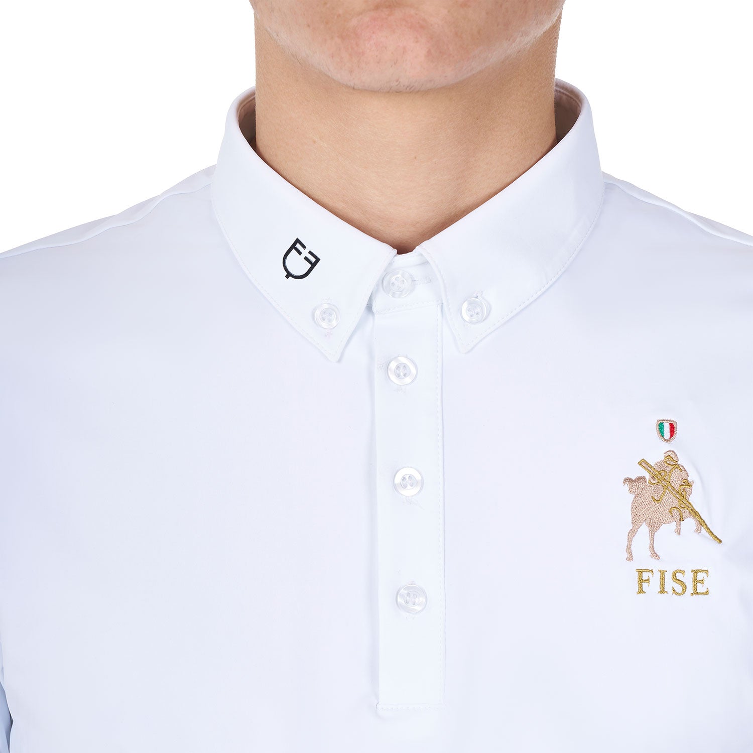 Men's competition polo shirt Equestro X FISE