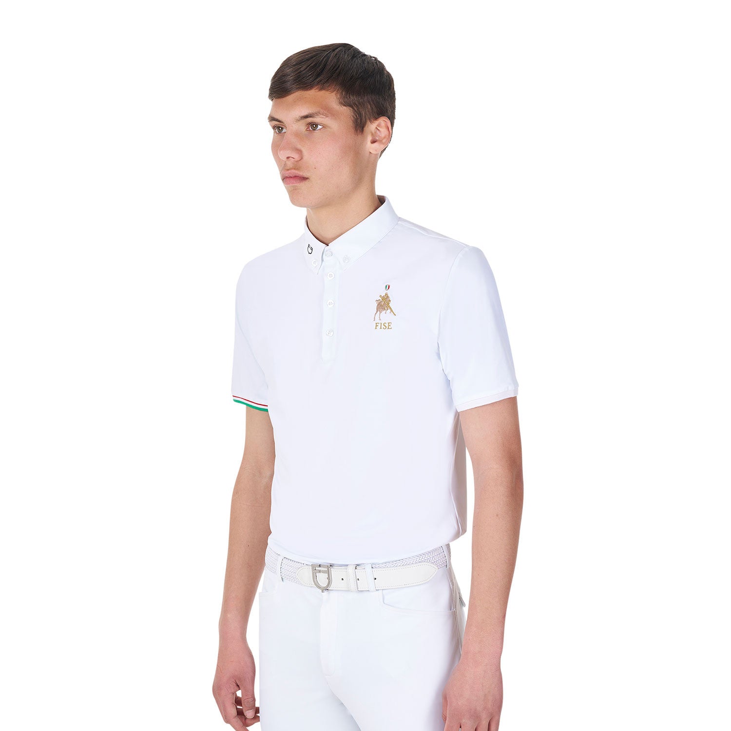 Men's competition polo shirt Equestro X FISE