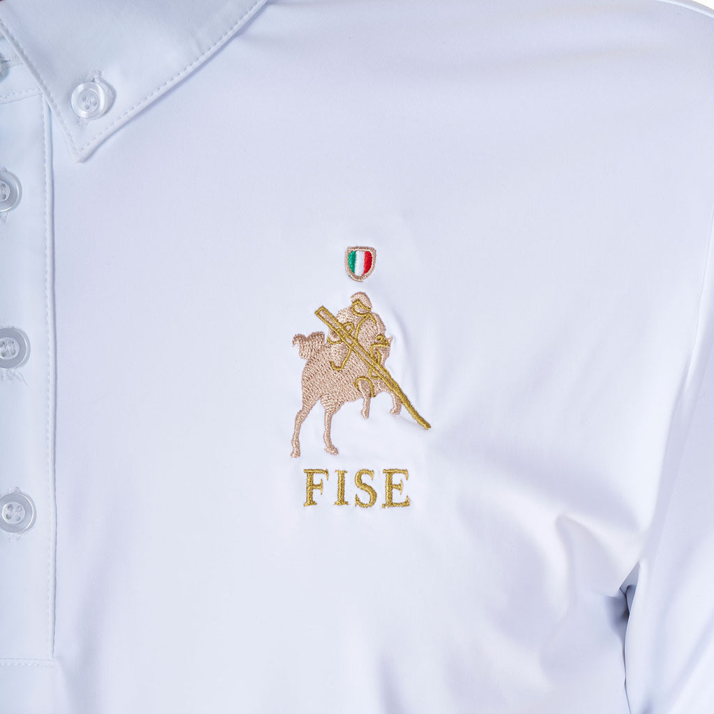 Men's competition polo shirt Equestro X FISE