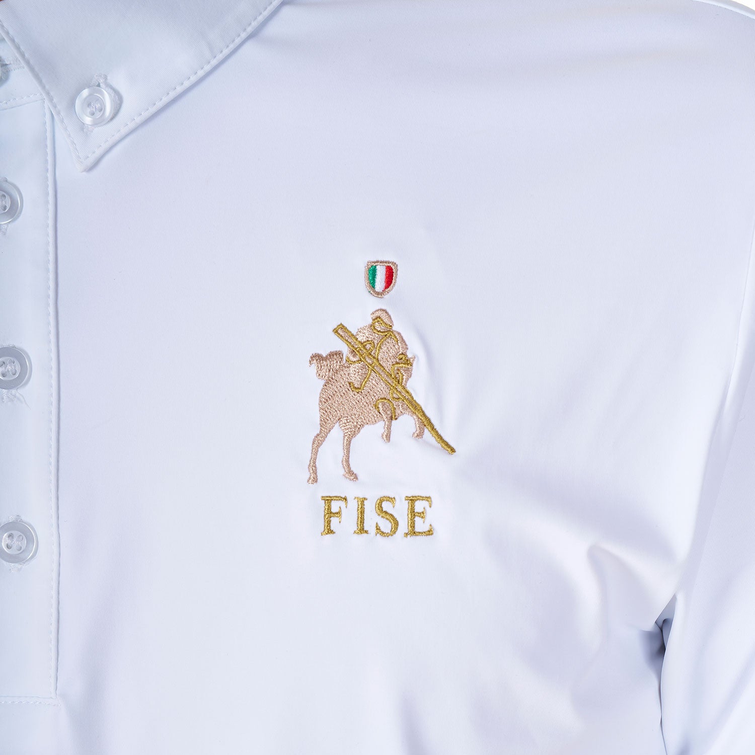 Men's competition polo shirt Equestro X FISE