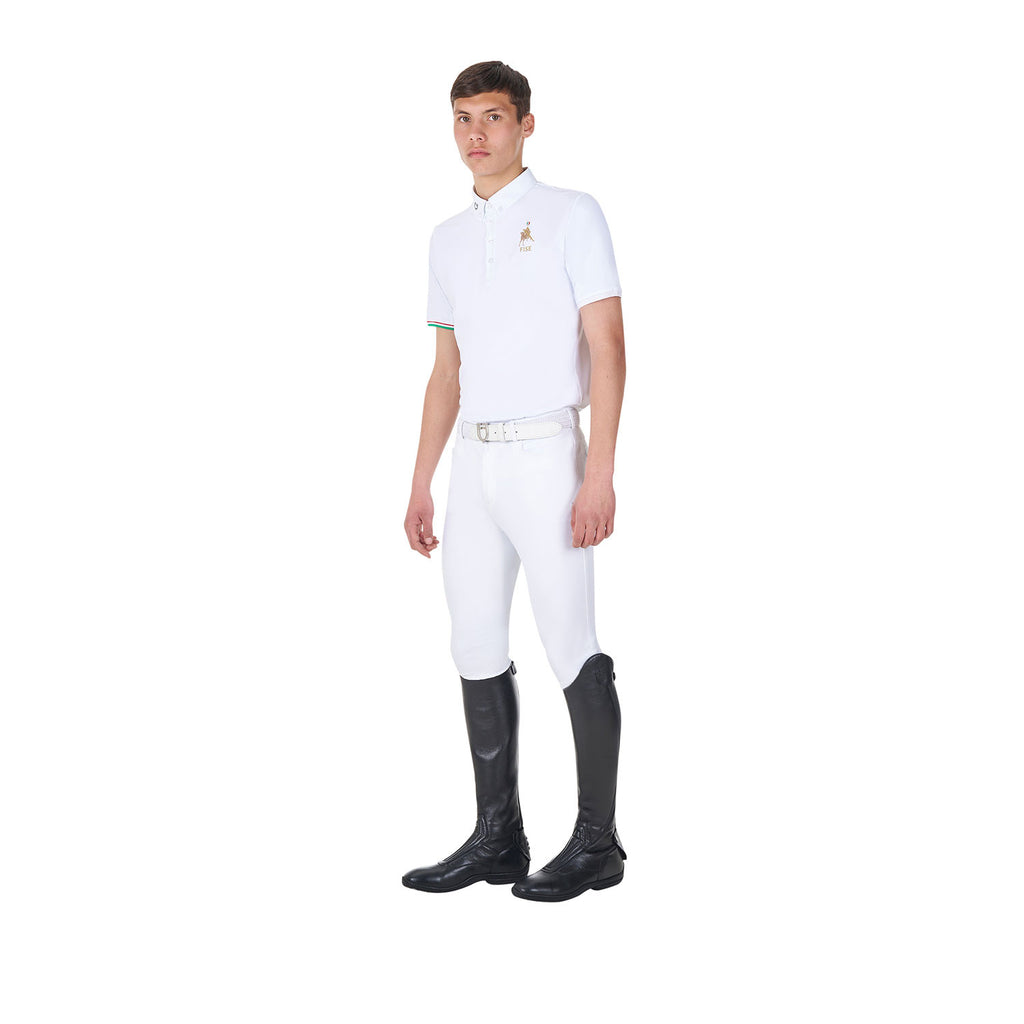 Men's competition polo shirt Equestro X FISE
