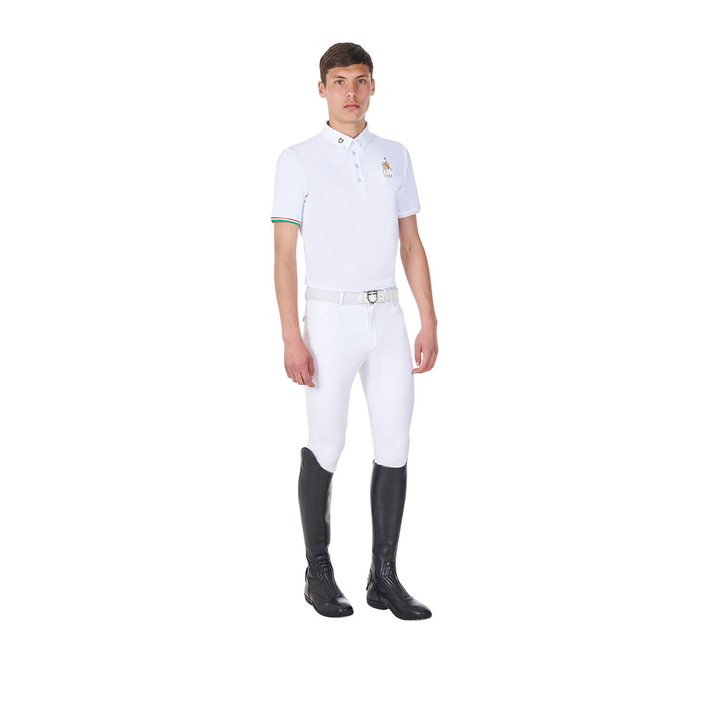 Men's competition polo shirt Equestro X FISE
