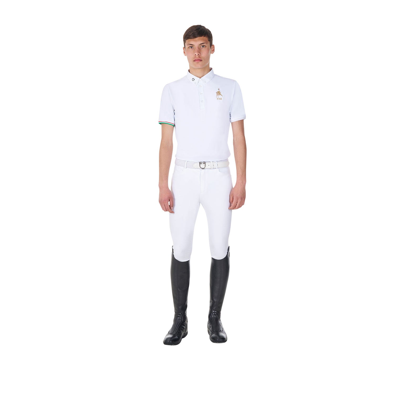 Men's competition polo shirt Equestro X FISE