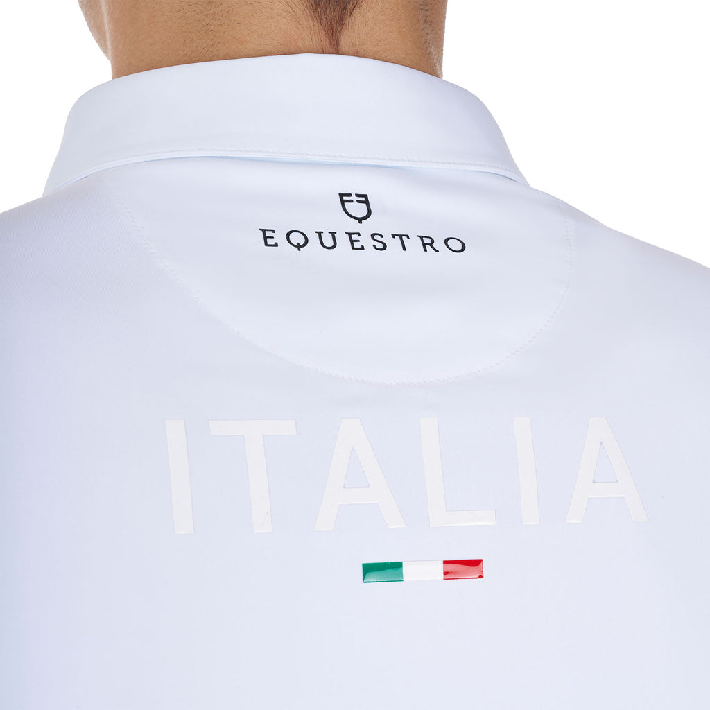 Men's long-sleeved competition polo shirt Equestro X FISE