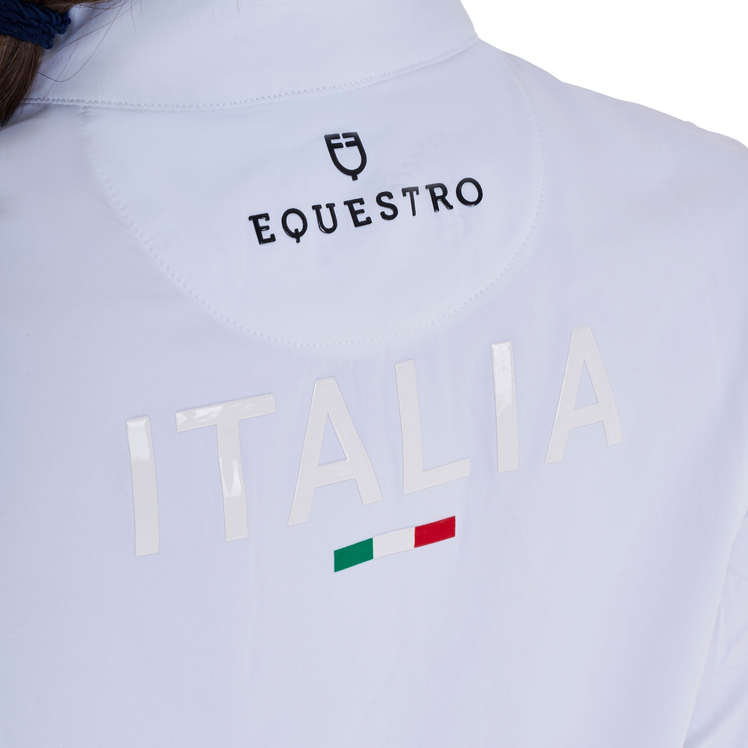 Girls' long-sleeved competition polo shirt Equestro X FISE