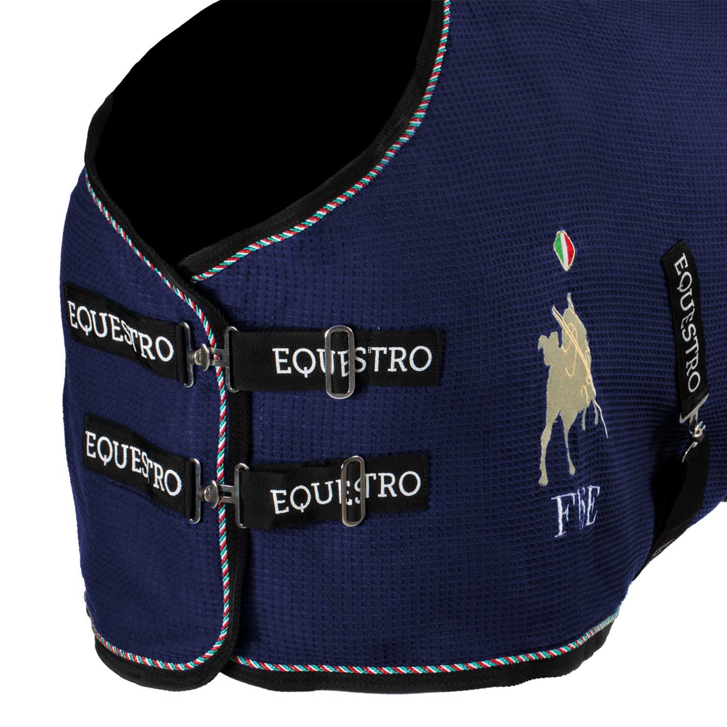 Stable rug in waffle fabric Equestro X FISE