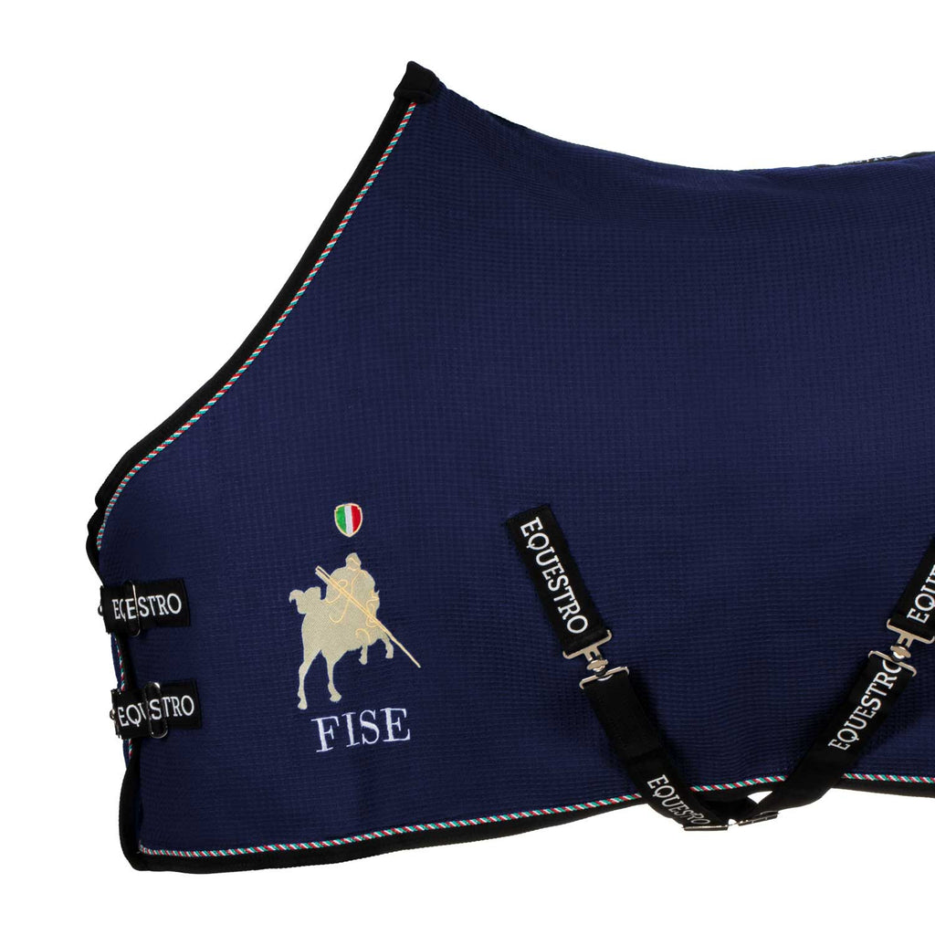 Stable rug in waffle fabric Equestro X FISE