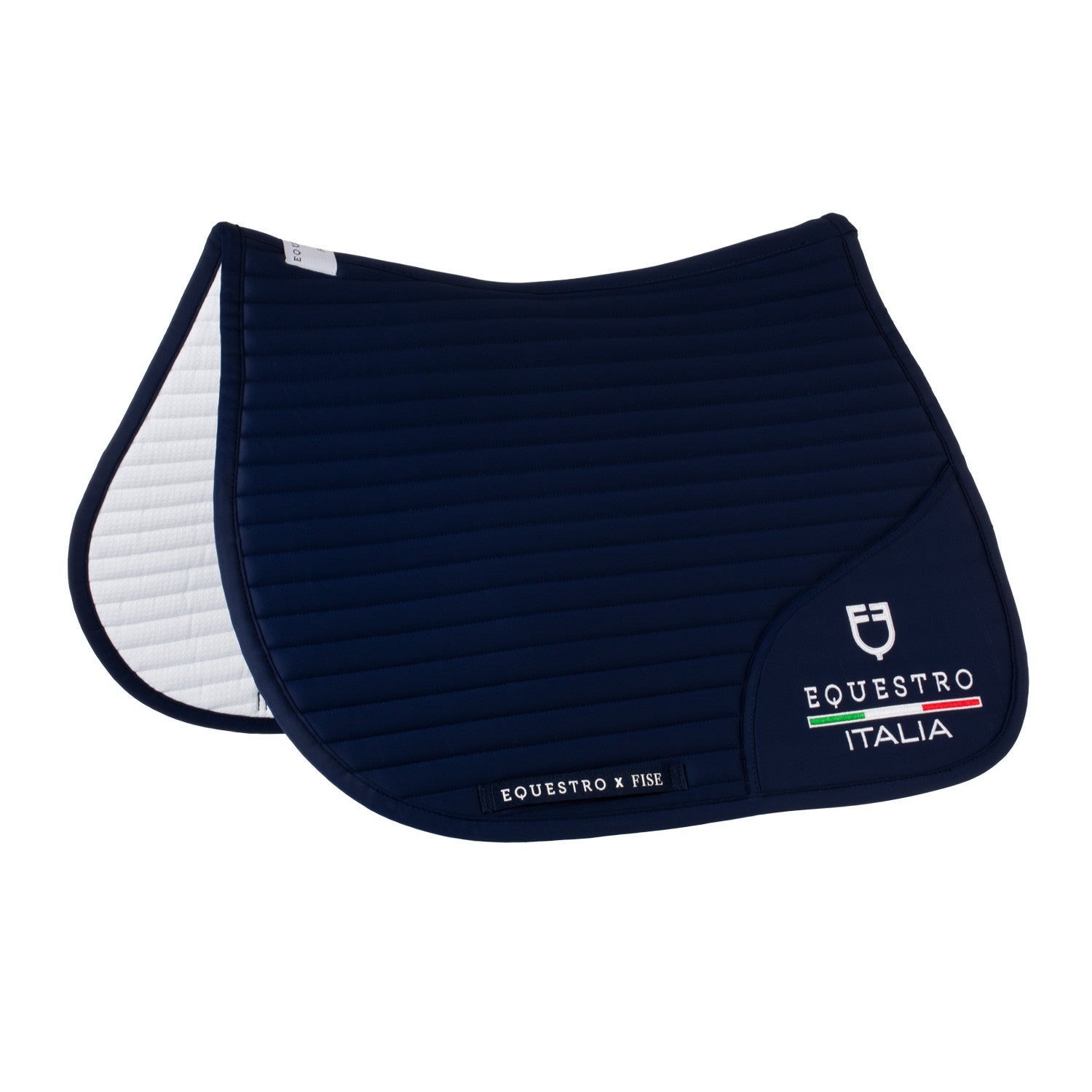 Equestro Jumping saddle pad with embroidered logo Equestro X FISE