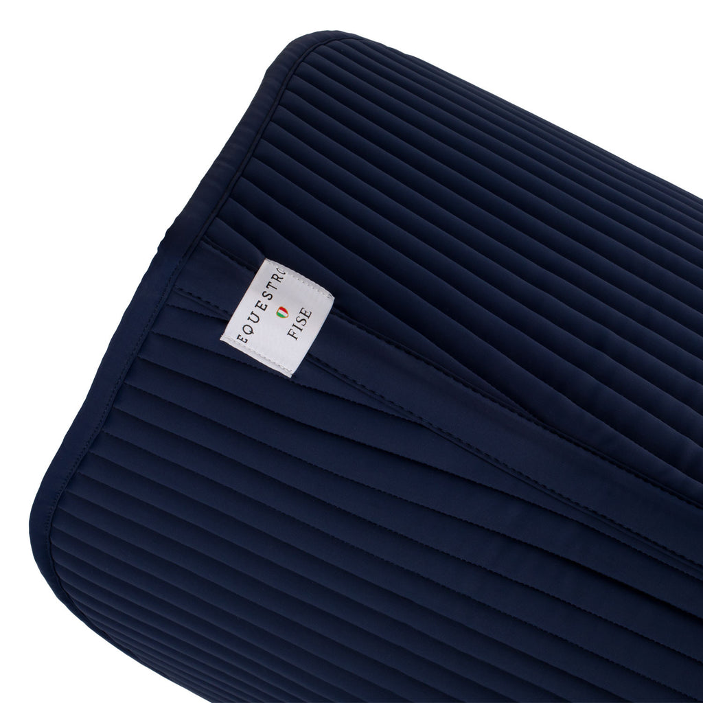 Jumping saddle pad with embroidered logo Equestro X FISE