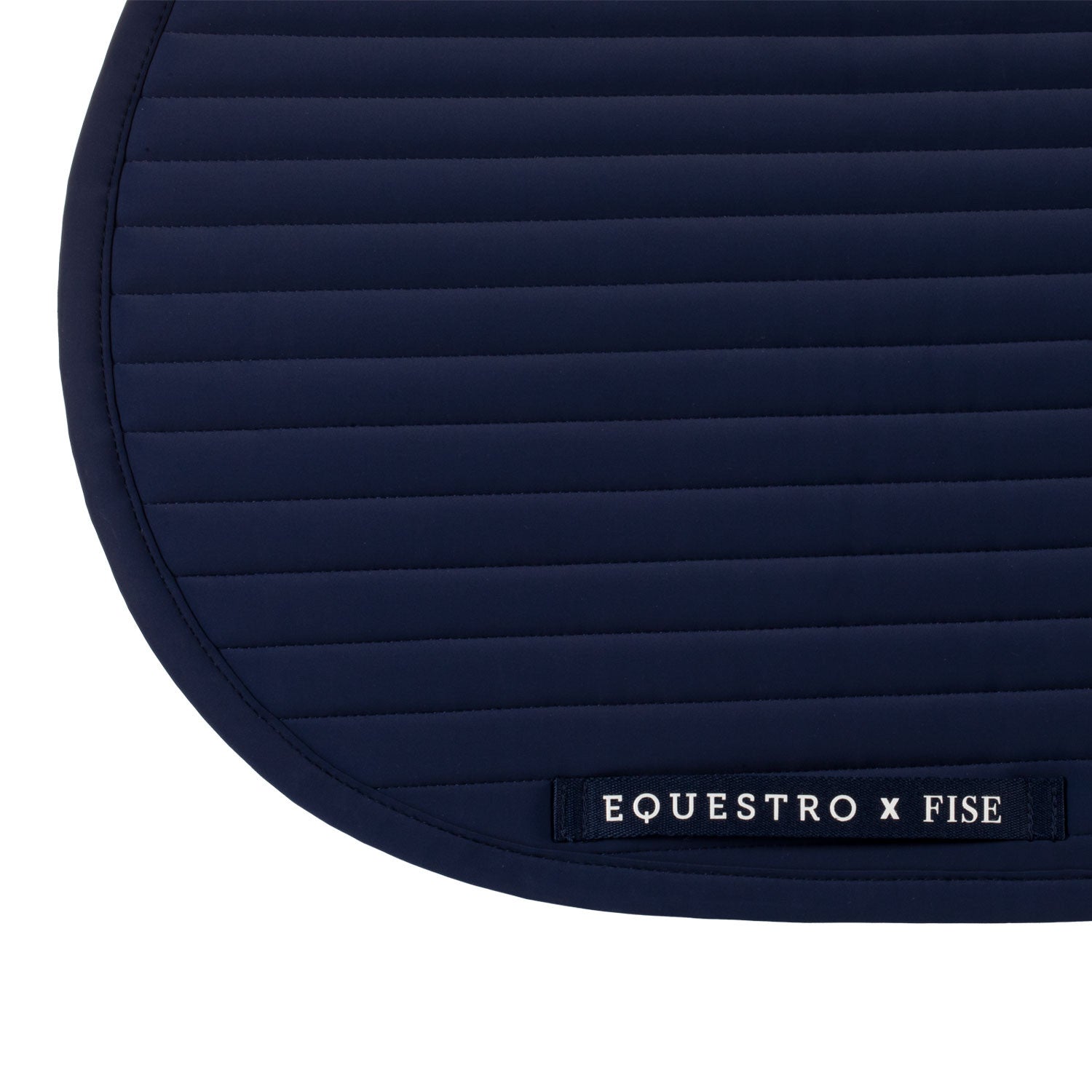 Jumping saddle pad with embroidered logo Equestro X FISE