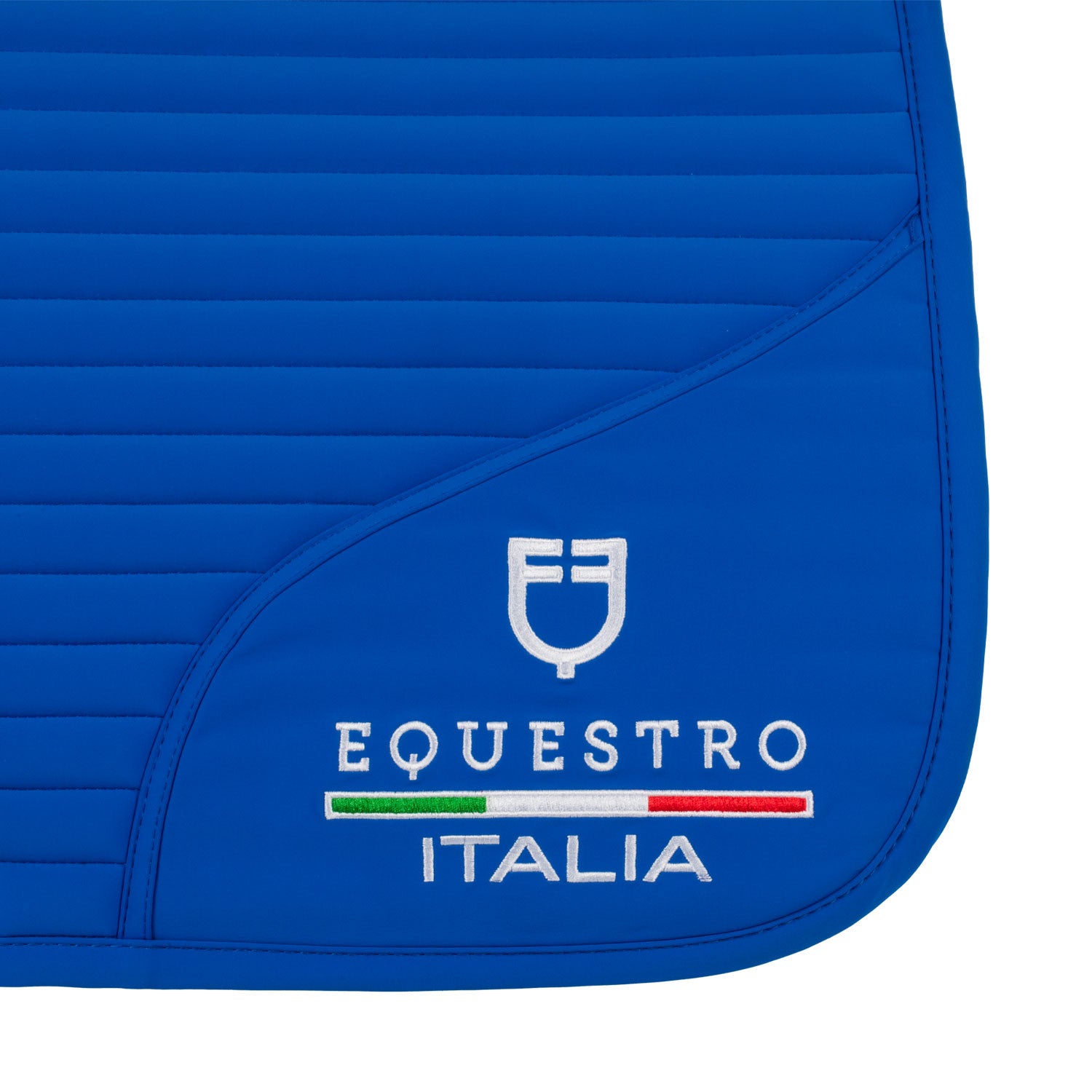 Jumping saddle pad with embroidered logo Equestro X FISE