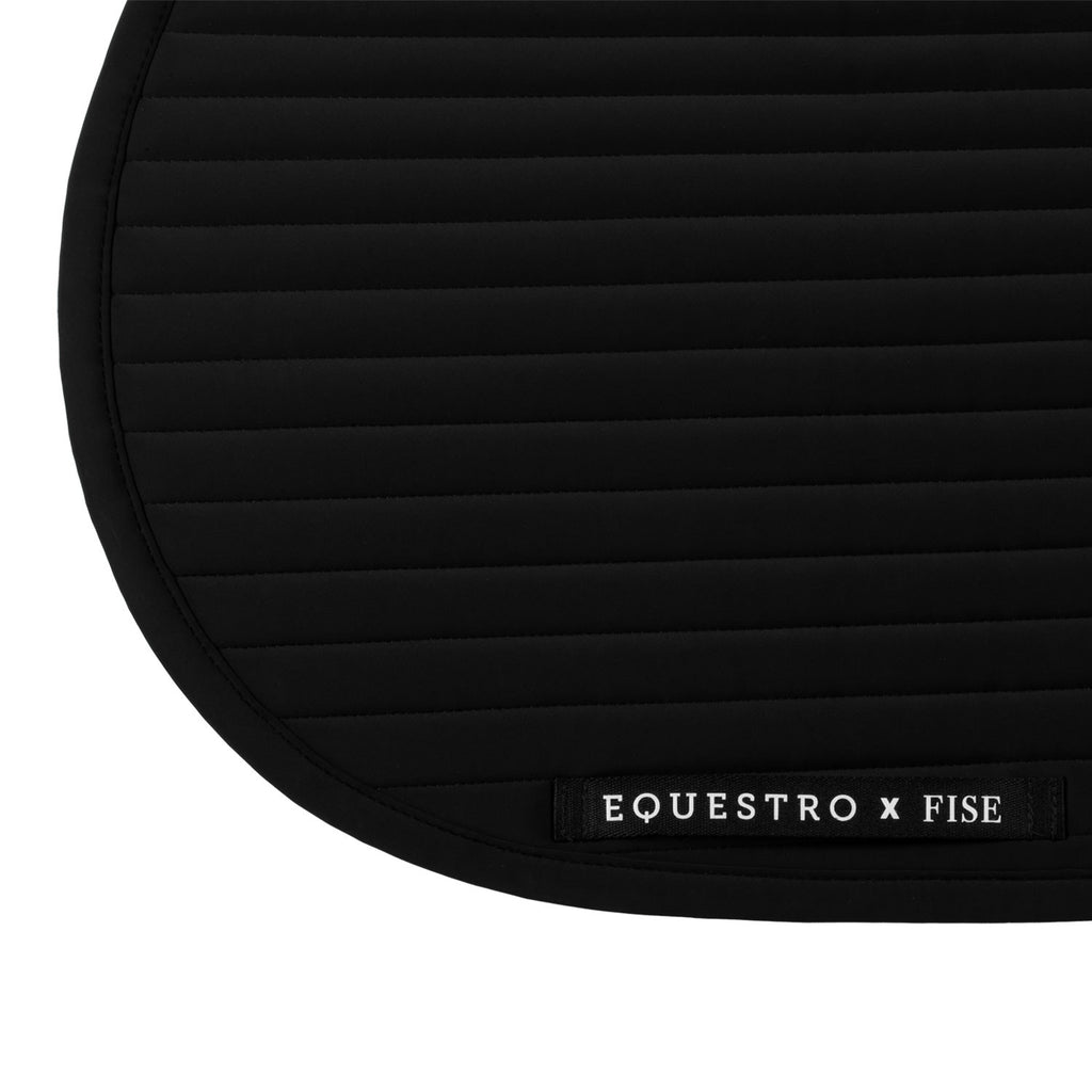 Jumping saddle pad with embroidered logo Equestro X FISE