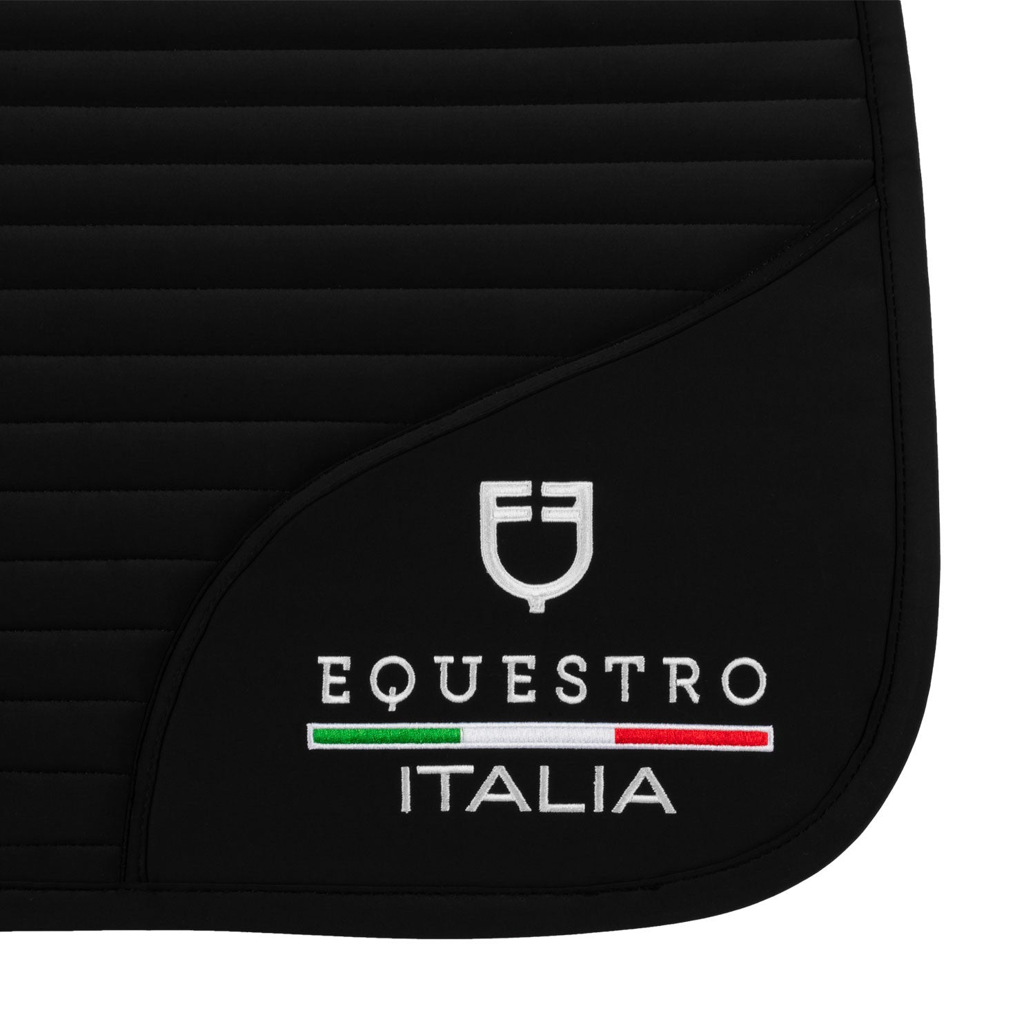 Jumping saddle pad with embroidered logo Equestro X FISE