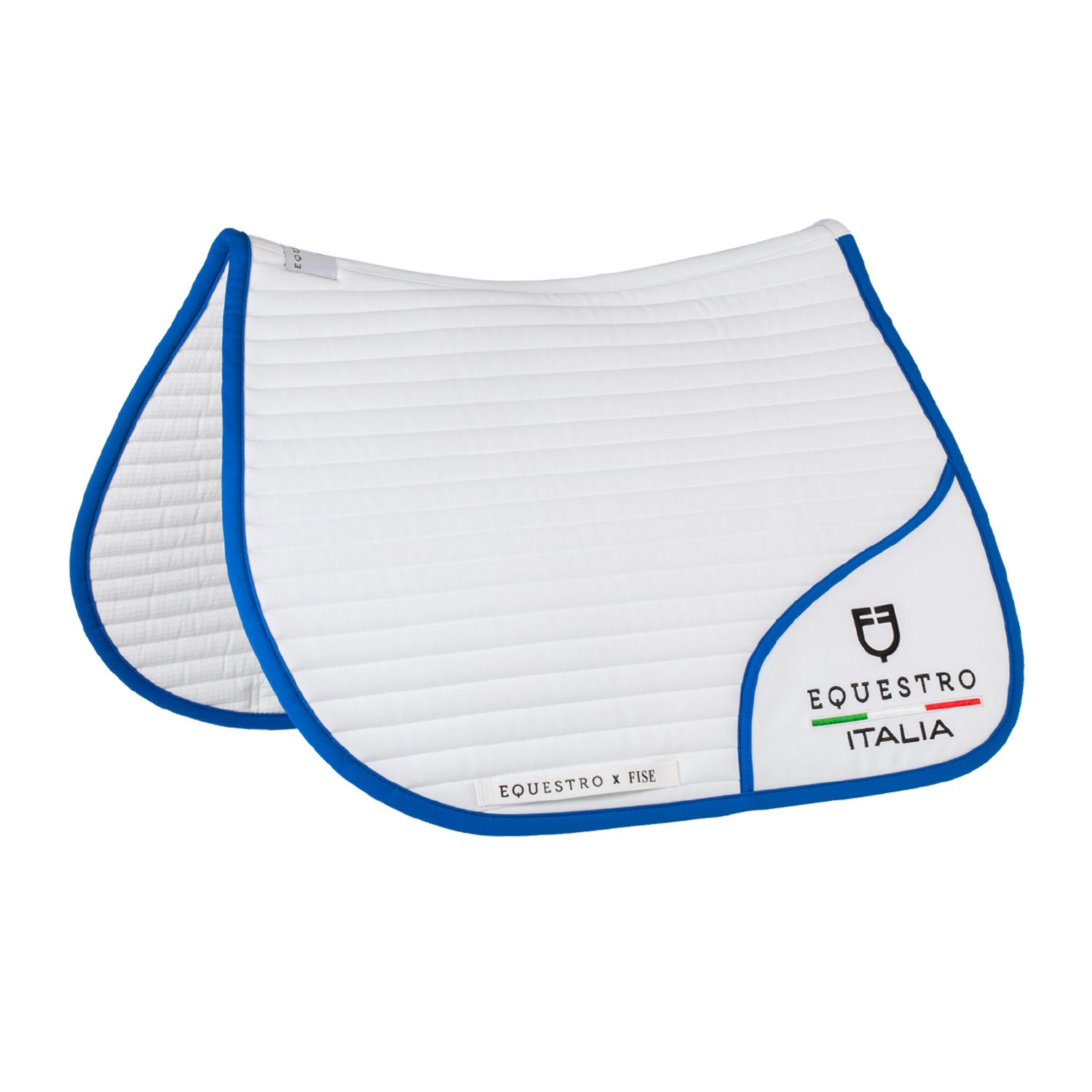 Equestro Jumping saddle pad with embroidered logo Equestro X FISE