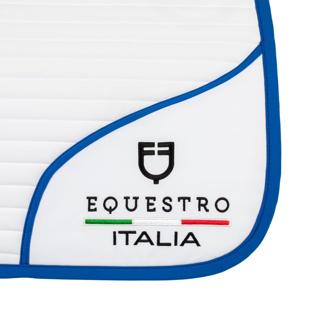 Jumping saddle pad with embroidered logo Equestro X FISE