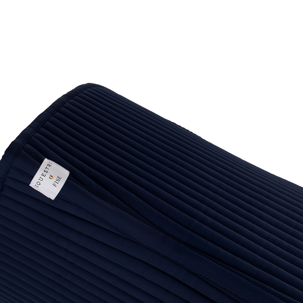 Dressage saddle pad with embroidered logo Equestro X FISE