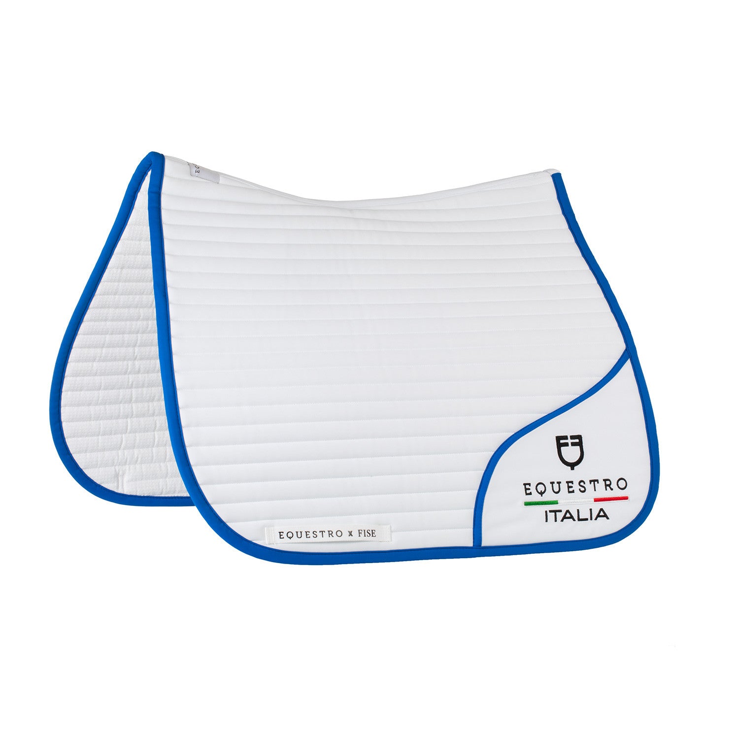 Equestro Dressage saddle pad with embroidered logo Equestro X FISE