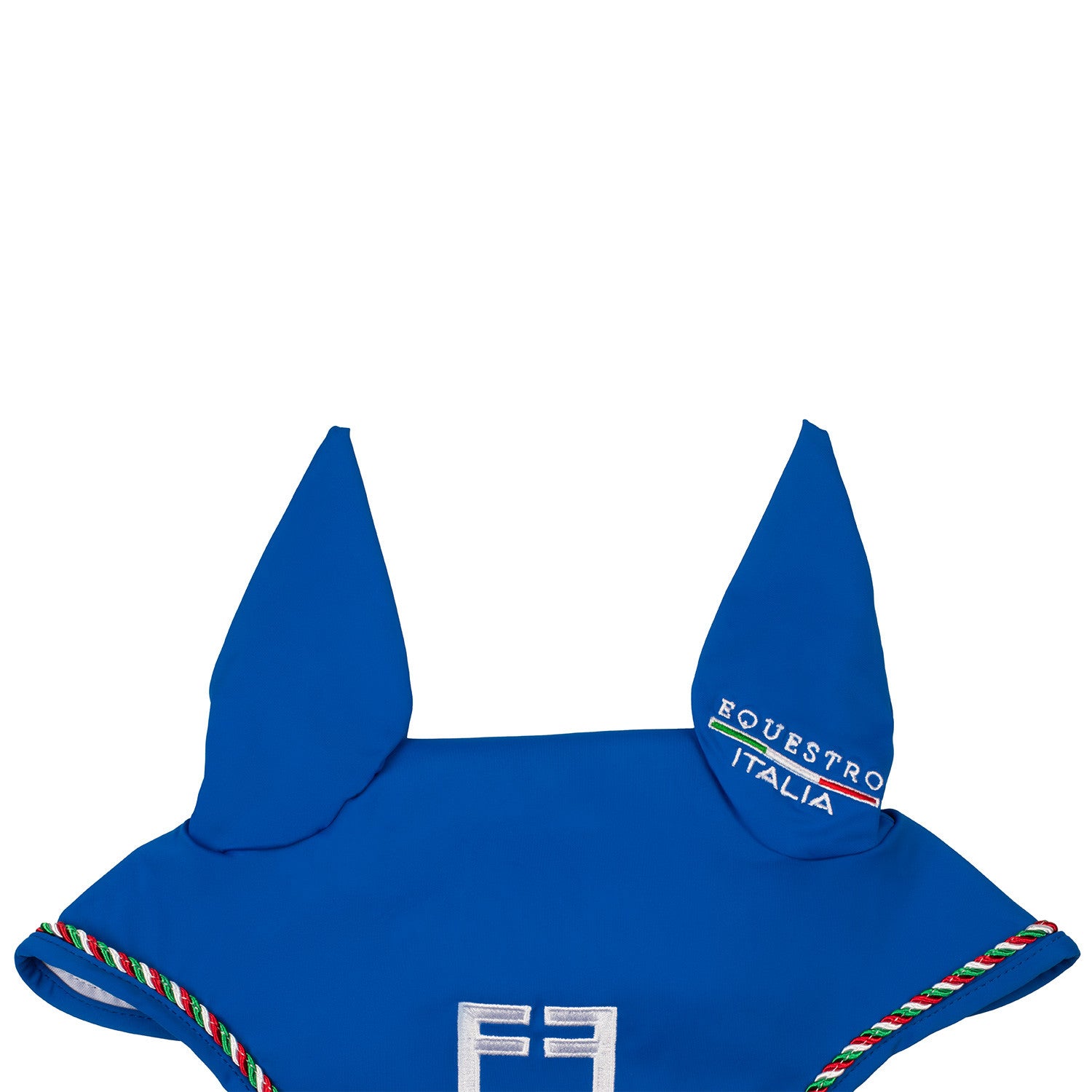 Fly veil with Italian flag piping Equestro X FISE
