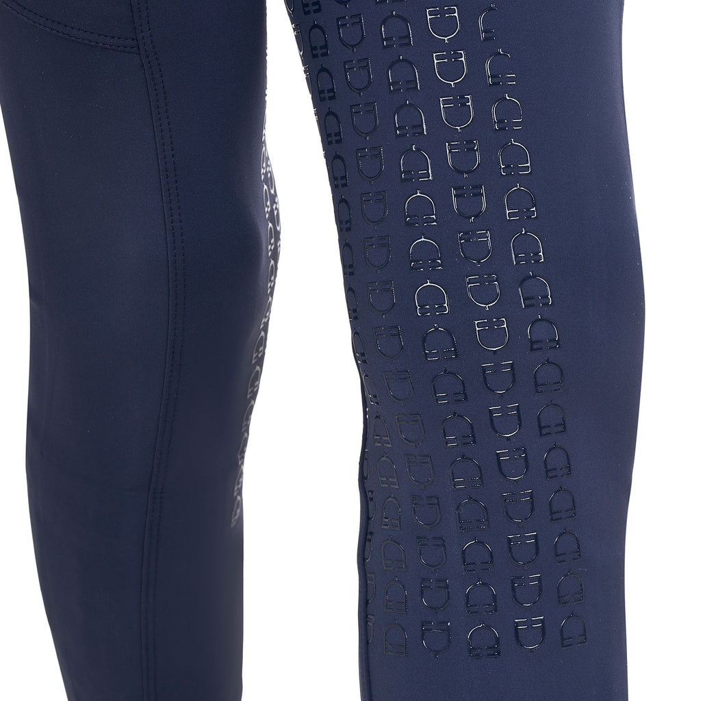 Girls' slim fit full grip leggings Equestro X FISE