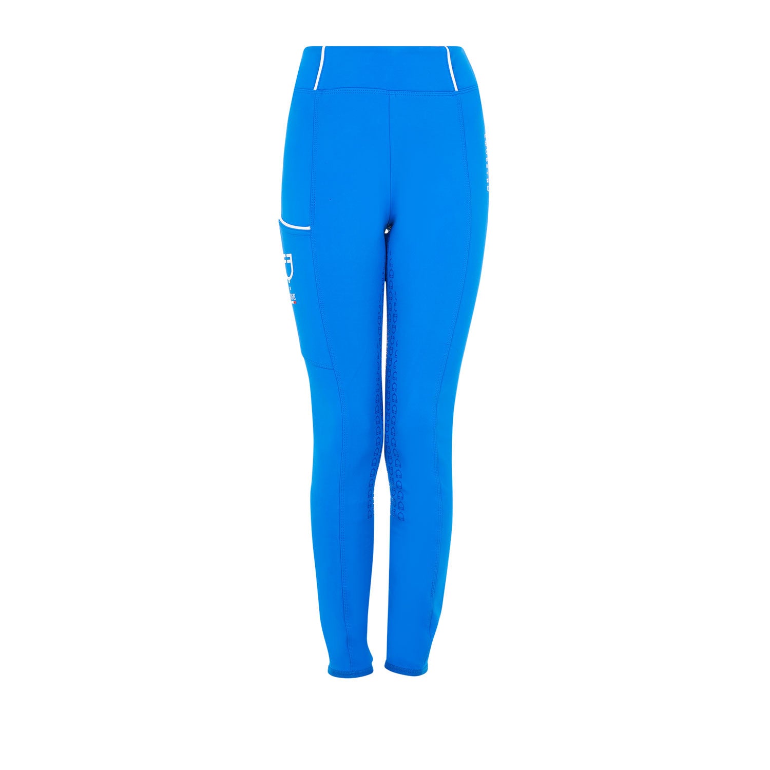 Girls' slim fit full grip leggings Equestro X FISE
