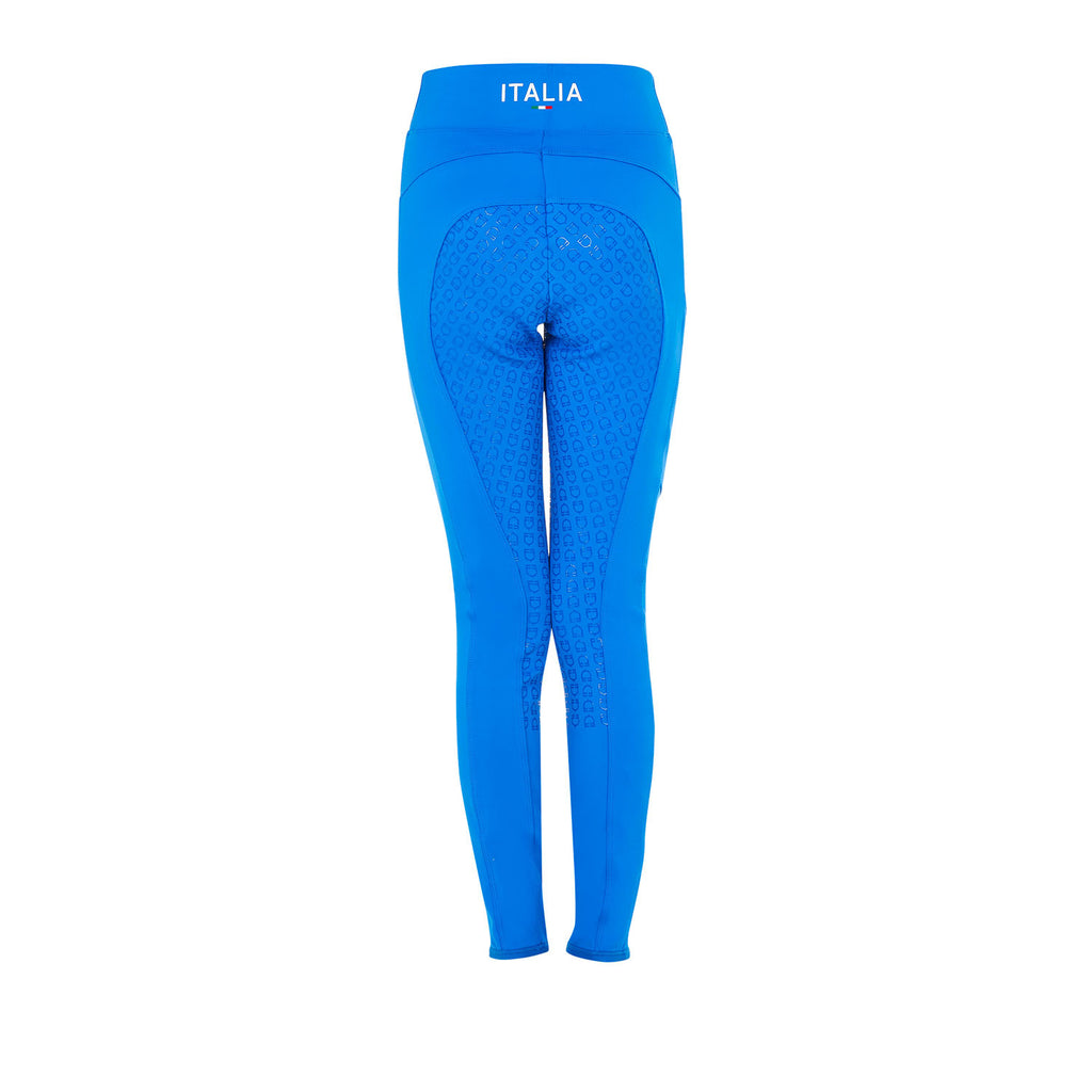 Girls' slim fit full grip leggings Equestro X FISE
