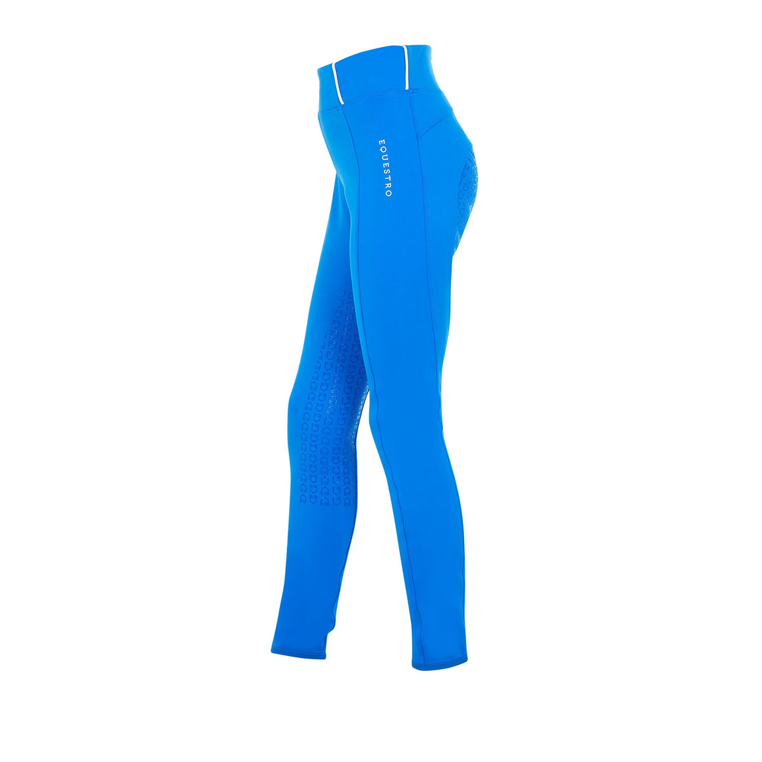 Girls' slim fit full grip leggings Equestro X FISE