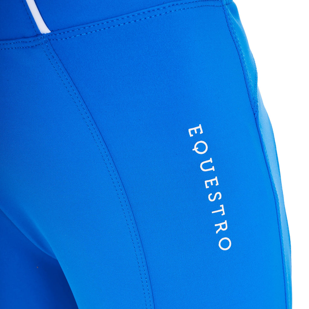 Girls' slim fit full grip leggings Equestro X FISE