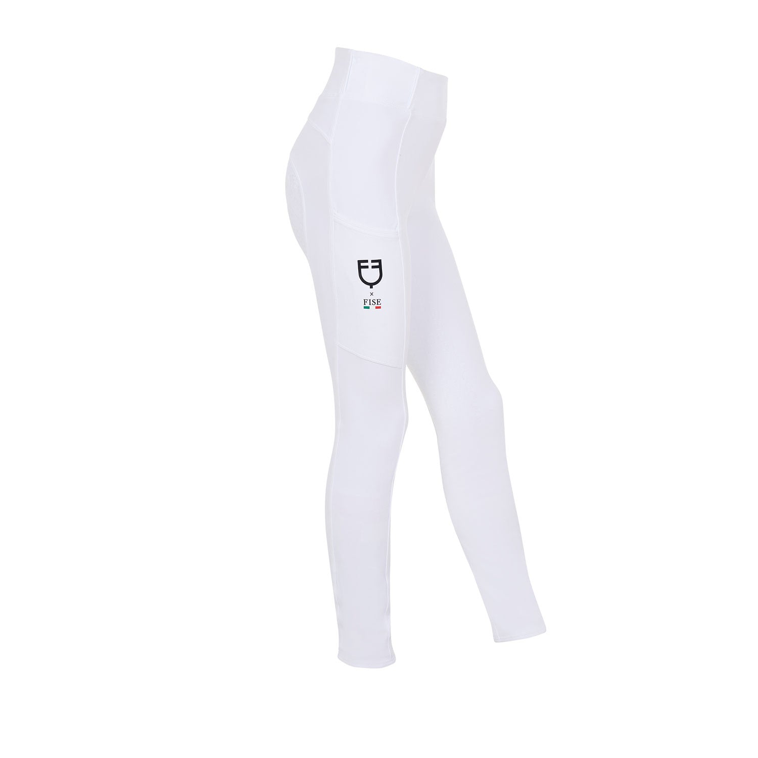 Equestro Girls' slim fit full grip leggings Equestro X FISE