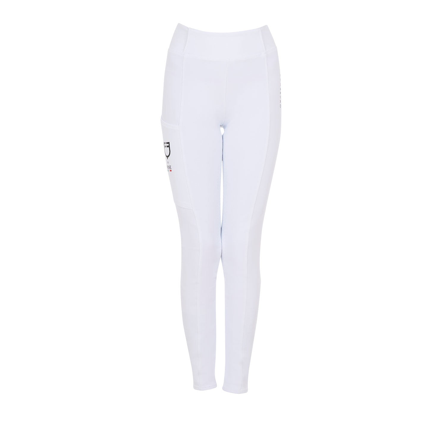 Girls' slim fit full grip leggings Equestro X FISE