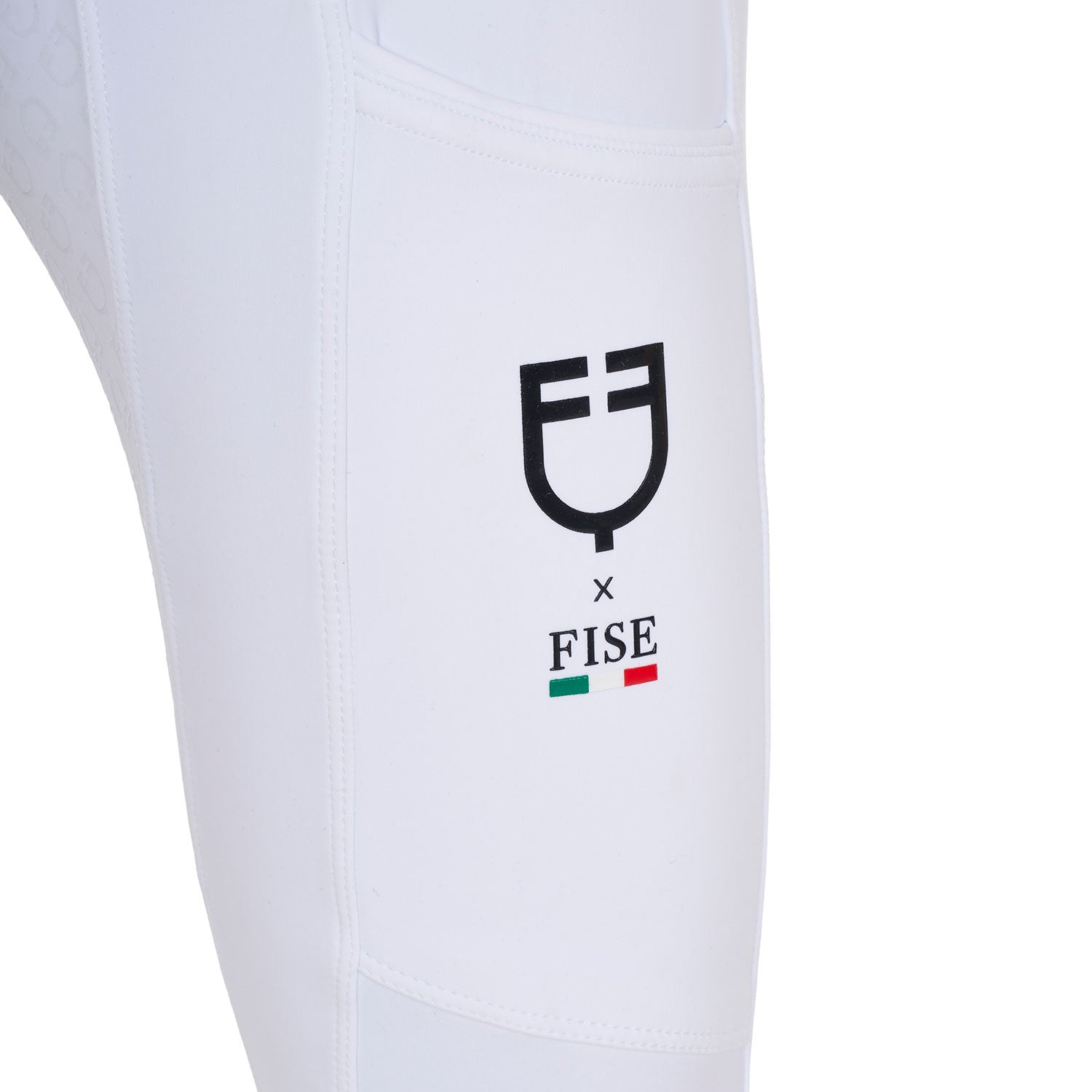 Girls' slim fit full grip leggings Equestro X FISE