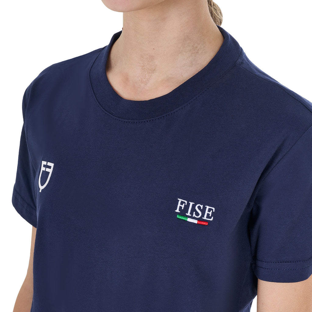 Kids' unisex slim fit T-shirt Equestro X FISE
