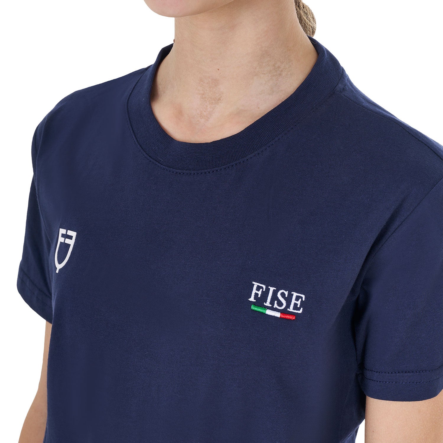 Kids' unisex slim fit T-shirt Equestro X FISE