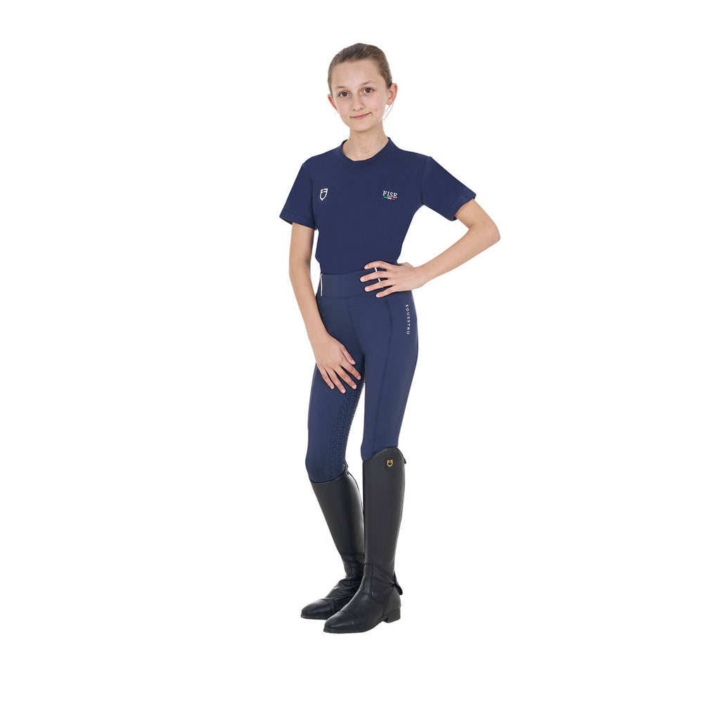 Kids' unisex slim fit T-shirt Equestro X FISE